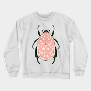 Pink beetle insect Crewneck Sweatshirt